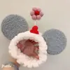 Mickey peluche dibujos animados belleza maquillaje cara banda para el pelo cáscara de fruta con flor pequeña banda para el pelo accesorios para el pelo al por mayor