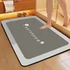 Alfombrilla de baño suave de tierra de diatomeas absorbente, alfombrilla antideslizante de secado rápido para puerta de baño, alfombrilla para pies, alfombrilla de puerta de baño, alfombrilla de puerta para el hogar