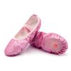 Zapatos de baile de rendimiento brillantes de albaricoque individual, zapatos de baile para niñas adultas, zapatos de ballet de escenario, zapatos de práctica de suela blanda para presentaciones en festivales