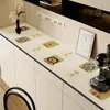 Tapete Protetor para Aparador de Desenho Animado, Tapete para Mesa de Gabinete de TV, Toalha de Mesa Longa, Pano de Cobertura de Luxo Leve de Alta Qualidade, Tapete para Bancada de Sapateira