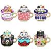 Acessórios para Joias Artesanais DIY Liga de Zinco Pingente de Gato com Pingente de Gato Pingente de Gato Brincos Brincos Brincos Material