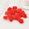 Duofu Flor de Espuma Rosa Simulada Cabeça de Flor Artesanal DIY Fazendo Pequena Cabeça de Flor Cenário de Fotografia Acessórios de Flores Artificiais Materiais