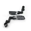 Adecuado para modificación de cruiser Harley, estriberas antideslizantes, accesorios universales para defensas de choque para motos cruiser, juego de dos
