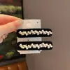 Estilo Nuevo Otoño e Invierno Pinza para el Cabello de Terciopelo con Perlas y Pedrería Pinza BB Pinza Lateral Simple de Alta Gama Pinza para Cabello Roto