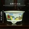 Vaso de Flor de Areia Roxo Pintado Redondo Atacado Criativo Vintage Vaso de Bonsai Ornamentos Decorativos Vaso para Suculentas Preguiçosas YZCH13