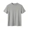 Camiseta de Manga Corta de Color Sólido con Escote en L Right-Angle para Mujer, Hecha de Tencel Modal, Seda y Lana, Corte Ajustado, Favorecedora, Camiseta de Color Sólido para Mujer de Verano