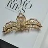 Pinza de Araña Metálica Genial de Tendencia Oscura para Mostrar Volumen del Cabello, Pinza de Tiburón Grande a la Moda, Elegante Pinza para el Cabello de Fiesta de Halloween