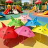 Paraguas de Seguridad Infantiles Específicos para Jardín de Infancia con Silbato y Diseño Anti-pellizcos, Disponibles en Múltiples Colores, Paraguas Rectos para Sol y Lluvia