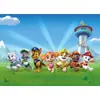 Equipo de Patrulla Fronteriza Fondo de Cumpleaños Fiesta de Perros Paw Patrol Decoración Pancarta Escenario Accesorios Bandera