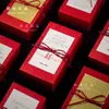 Cajas de dulces de papel con patrón de piedra ins2026 boda compromiso cajas de dulces texturizadas de alta calidad al por mayor cajas de regalo para damas de honor