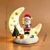 Luz de luna navideña transfronteriza Papá Noel renos muñeco de nieve decoración del hogar para sala de estar y dormitorio regalo