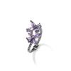 Anillo estilo ins europeo y americano para mujer, nicho de alta gama, lujo, diamante, mariposa, personalidad, comodín, nuevo al por mayor
