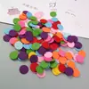 Peças redondas de TNT espesso de cor mista para acessórios de cabelo feitos à mão, acolchoamento para presilhas de cabelo, material de TNT para DIY em jardim de infância