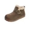 Zapatos Birkenstock de Hong Kong con Suela Gruesa, para Aumentar Altura, con Felpa Adicional, Cálidos, para Mujer, Estilo Nuevo Otoño/Invierno, Plataforma, Antideslizantes, Versátiles, Cómodos, Zapatos de Algodón