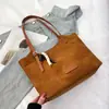 Bolsa Grande de Camurça para Mulheres 2025 Nova Moda Retrô Bolsa de Ombro de Luxo Bolsa Tote de Grande Capacidade Bolsa para o Dia a Dia