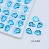Cristal Dongzhou 6*8 Gota d'Água Transparente Pedras de Strass para Nail Art Super Brilhantes Gelo Transparente Sem Revestimento Inferior Pedras de Strass para Decoração DIY de Nail Art