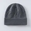 Chapéu 100% caxemira pura, chapéu de tricô para outono e inverno, gorro estiloso, chapéu quente que cobre as orelhas, chapéu para clima frio, chapéu masculino de topo redondo