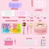 Color transparente cera de gelatina amasado música diy bolsa de material traje molde juguete descompresión para niños artefacto de descompresión para niña
