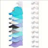 Estante de almacenamiento portátil transfronterizo Organizador de sombreros estante de exhibición para almacenamiento de sombreros estante de almacenamiento de gorras de béisbol montado en la pared