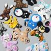 Marca da Moda Acessórios Criativos Violentos Desenho Animado Patches de PVC Boneca de Silicone Capa de Celular Materiais DIY Acessórios de Moeda