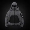 Sudadera con Capucha Estampada Ligera de Polar Otoño Nueva Chaqueta Holgada Hombres y Mujeres Doble Capucha Otoño e Invierno Pareja