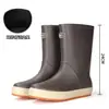 Botas de lluvia de moda para parejas 2026, unisex, versátiles para uso en exteriores, impermeables, adecuadas para acampar y con suela de goma antideslizante