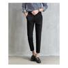 Calças pretas pequenas masculinas, calças de nove pontas, retas, slim fit, pés pequenos, casual, estilo K, na moda, calças de terno masculinas na moda