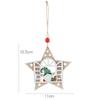 Adornos navideños de madera transfronterizos: gnomo de ventana creativo, anciano, colgante para árbol de Navidad.
