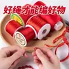 Pulsera Trenzada de Cuerda Roja Año del Lino Material DIY Pulsera Hecha a Mano Tobillera del Año del Zodiaco Cuerda Trenzada Hecha a Mano Hilo No. 72 Hilo de Jade