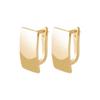 Brincos Quadrados Brilhantes Simples de Moda Nova Mais Vendidos Transfronteiriços em Ouro 14K