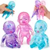 Juguete Squishy de 14 cm, Muñeco Estirable para Apretar, Juguete Fidget Sensorial con Purpurina, Juguete Suave Apilable para Alivio del Estrés, Figura Elástica Linda para Apretar, Juguete para la Mano para Alivio de la Ansiedad, Juguete de Escritorio, Regalo para Adolescentes y Adultos