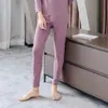 Conjunto de Roupa Térmica Outono e Inverno Masculino Veludo Sem Marcas Gola V Listrado Pulôver Conjunto de Duas Peças Roupas de Outono