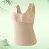Nuevo Estilo Chino Estilo Nacional Sujetador Estampado Flor Sin Costuras Lencería para Mujer Push-Up Anti-Caída Estilo Chaleco Chaleco Térmico para Mediana Edad y Personas Mayores