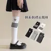 Nuevos Calcetines Largos Bordados de Cachorro Lindo Estilo Coreano para Niños, Calcetines Casuales Versátiles Estilo Universitario de Media Pantorrilla al por Mayor