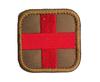 Pegatina para bolsa de rescate al aire libre Haike, insignia médica táctica cruzada, sello de mochila de rescate de emergencia, sello de velcro bordado