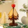 Tapete Isolante de Árvore de Natal de Alta Qualidade, Decoração de Mesa, Porta-Copos e Porta-Tigelas Dobráveis Criativos de Madeira Maciça para Árvore