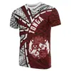 Ropa deportiva casual polinesia brasileña transfronteriza nueva comercio exterior camiseta impresa en 3D cuello redondo manga corta transfronterizo
