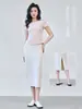 Fábrica de Faldas Midi Bodycon de Línea A para Mujer de Verano 26 de Lyocell Personalizado Lyocell Tencel Algodón