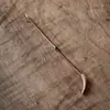 Agulha de Chá de Bambu Estilo Chinês, Colhedor de Chá Dupla Face Extra Fino, Agulha de Chá de Fio Único, Cone de Chá de Bambu Feito à Mão, Pente de Cabelo de Bambu Estilo Antigo
