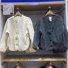 Ropa de Mujer Estilo Japonés 2024 Invierno Nuevo Cárdigan de Cuello Redondo de Vellón Polar de Cachemira Imitación Chaqueta Cálida de Manga Larga 470139