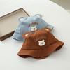 Sombrero infantil primavera 2025 súper lindo 1-3 años bebé gorro de pescador LUCK oso gorro de cubeta verano sombrero para el sol