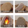 Estilo perezoso suela gruesa felpa punta cerrada estilo Birkenstock zapatos de algodón pantuflas mujer 2026 Otoño/Invierno Nuevos Versátiles Cálidos peludos zapatos