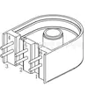 Base de Anillo Magnético de 21x18 mm Base de Inductor Base BASE-063