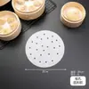 Papel para Cozimento a Vapor Redondo e Quadrado para Cozinhar Pães e Pães no Vapor, Folhas de Papel Oleado Descartáveis, Papel para Cozimento a Vapor, Papel de Silicone para Air Fryer
