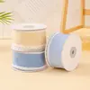 Cinta de Mezclilla Nueva de Color Sólido de 4 cm Doble Cara Hecha a Mano para DIY Diadema Estilo Coreano Lazo para el Cabello Accesorios de Empaque para Ropa