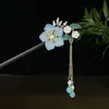 Grampo de cabelo de madeira requintado estilo antigo flor de pêssego novo grampo de cabelo chinês cheongsam grampo de cabelo feminino hanfu de alta qualidade grampo de cabelo saia com cara de cavalo grampo de cabelo chapéu