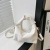 Nuevo Estilo Chino Estilo Nacional Bolso Dumpling Crema Pastelera Moda Combinable Bolso de Mujer Nicho Bandolera de Un Hombro Bolso Pequeño Portátil