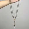 Trayectoria de Estrella Fugaz ~ Collar de Lazo Retro Bohemio Nuevo Estilo Étnico Chino Collar Largo para Suéter