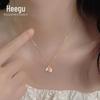 Xi Gu D0613 S925 Prata Tulipa Colar Feminino Temperamento Pingente de Alta Qualidade Clavícula Corrente Design de Nicho Pescoço Corrente