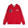 Sudadera con capucha bordada de estrellas y letras a rayas estilo americano para hombre y mujer, cárdigan chaqueta versátil casual holgado de otoño 2026